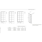 New Trendy New Modus Black Ścianka Prysznicowa Walk-In z ramką dekoracyjną 90x200 cm czarna EXK-0104