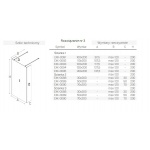 New Trendy New Modus Black Ścianka Prysznicowa Walk-In 50x200 cm czarna EXK-0089