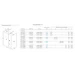 New Trendy New Modus Black Ścianka Prysznicowa Walk-In 50x200 cm czarna EXK-0089