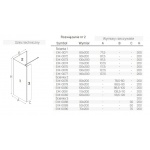 New Trendy New Modus Black Ścianka Prysznicowa Walk-In 70x200 cm czarna EXK-0090