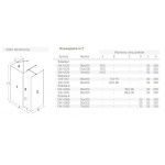 New Trendy New Modus Black Ścianka Prysznicowa Walk-In 100x200 cm czarna EXK-0073