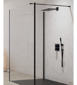 New Trendy New Modus Black Ścianka Prysznicowa Walk-In 120x200 cm czarna EXK-0082