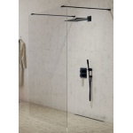 New Trendy New Modus Black Ścianka Prysznicowa Walk-In 120x200 cm czarna EXK-0085