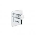 Newform Blink Bateria prysznicowa jednouchwytowa podtynkowa z przełącznikiem na dwa wyjścia część zewnętrzna chrom 70870E.21.018