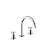 Newform Blink Bateria umywalkowa 3-otworowa z małą wylewką chrom 70800.21.018