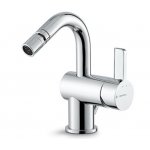 Newform Blink Chic Bateria bidetowa jednouchwytowa z korkiem chrom 71025.21.018