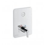 Newform Blink Chic Bateria prysznicowa termostatyczna podtynkowa z jednym wyjściem część zewnętrzna chrom 70416E.21.018