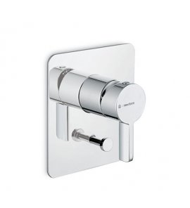 Newform Blink Chic Bateria prysznicowa jednouchwytowa podtynkowa z przełącznikiem na dwa wyjścia część zewnętrzna chrom 71070E.21.018