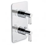 Newform Blink Chic Bateria prysznicowa termostatyczna podtynkowa część zewnętrzna chrom 69838E.21.018