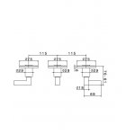 Newform Blink Chic Bateria prysznicowa podtynkowa, przełącznik z 2 wylotami z przyłączami 1/2” część zewnętrzna chrom 71072E.21.018