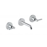 Newform Blink Chic Bateria umywalkowa ścienna 3-otworowa część zewnętrzna chrom 71020E.21.018