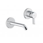 Newform Blink Chic Bateria umywalkowa ścienna jednouchwytowa część zewnętrzna chrom 71028E.21.018