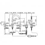 Newform Blink Chic luxury Bateria wannowa 5-otworowa na brzeg wanny z teksturą chrom 71182C.21.018