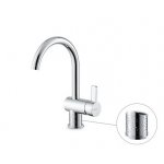 Newform Blink Chic luxury Bateria umywalkowa jednouchwytowa z teksturą chrom 71112.21.018