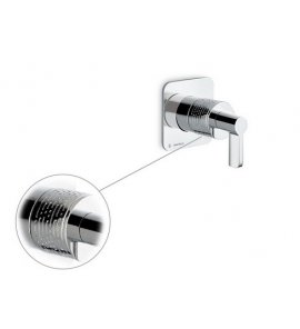 Newform Blink Chic luxury Przełącznik podtynkowy z teksturą część zewnętrzna chrom 69846E.21.018