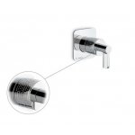 Newform Blink Chic luxury Przełącznik podtynkowy z teksturą część zewnętrzna chrom 69846E.21.018