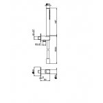 Newform Blink Chic Zestaw prysznicowy ze słuchawką, wężem i uchwytem ścienny chrom 823.21.018