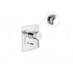 Newform Blink luxury Bateria prysznicowa jednouchwytowa podtynkowa z przełącznikiem na dwa wyjścia z teksturą część zewnętrzna chrom 70970E.21.018