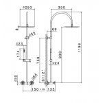 Newform Blink Zestaw prysznicowy ścienny chrom 70852.21.018