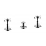 Newform Daytime Bateria bidetowa 3-otworowa z korkiem chrom 69015.21.018