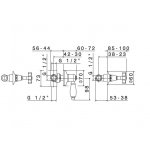 Newform Daytime Bateria prysznicowa podtynkowa z rozdzielaczem z 2 wlotami i 3 wylotami chrom 69044.21.018