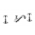 Newform Daytime Bateria umywalkowa 3-otworowa z korkiem z niską wylewką chrom 69005.21.018