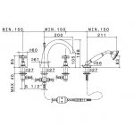 Newform Daytime Bateria wannowa 4-otworowa na brzeg wanny chrom 69082C.21.018