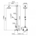 Newform Daytime Zestaw prysznicowy ścienny chrom 69054.21.018