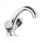 Newform Deluxe Bateria umywalkowa jednootworowa z korkiem chrom 68025.21.018