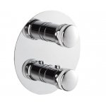 Newform Deluxe Prestige Bateria prysznicowa termostatyczna podtynkowa część zewnętrzna chrom 69850E.21.018