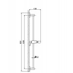 Newform Drążek prysznicowy ścienny chrom 830.21.018