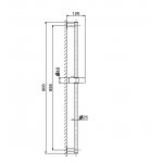 Newform Drążek prysznicowy ścienny chrom 831.21.018