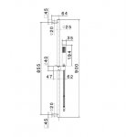 Newform Drążek prysznicowy ścienny ze słuchawką i wężem chrom 814.21.018
