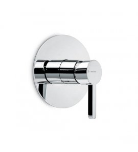 Newform Ergo Bateria prysznicowa jednouchwytowa podtynkowa z jednym wyjściem część zewnętrzna chrom 65875E.21.018