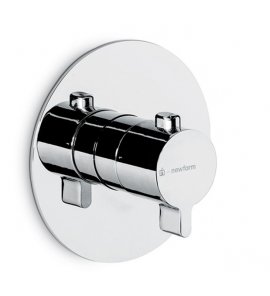 Newform Ergo Bateria prysznicowa termostatyczna podtynkowa z jednym wyjściem część zewnętrzna chrom 67627E.21.018