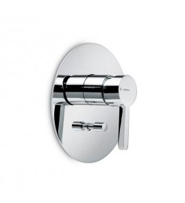 Newform Ergo Bateria prysznicowa jednouchwytowa podtynkowa z dwoma wyjściami część zewnętrzna chrom 65870E.21.018