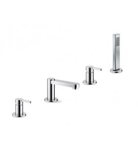 Newform Ergo Bateria wannowa 4-otworowa na brzeg wanny chrom 65882C.21.018