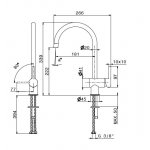 Newform Ergo Bateria zlewozmywakowa jednouchwytowa z obrotową wylewką chrom 65921.21.018