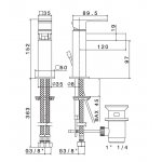 Newform Ergo Open Bateria umywalkowa jednouchwytowa z korkiem chrom 66510.21.018