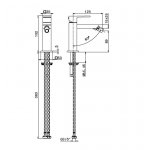 Newform Ergo-Q Bateria bidetowa jednouchwytowa chrom 66427.21.018