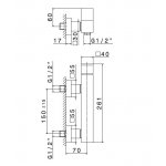 Newform Ergo-Q Bateria prysznicowa termostatyczna ścienna chrom 66455.21.018