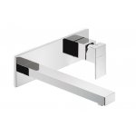 Newform Ergo-Q Bateria umywalkowa ścienna jednouchwytowa z długą wylewką część zewnętrzna chrom 66431E.21.018