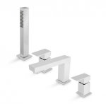 Newform Ergo-Q Bateria wannowa 4-otworowa na brzeg wanny chrom 66482C.21.018