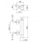 Newform Linfa II Bateria prysznicowa termostatyczna ścienna chrom 69449.21.018