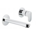 Newform Linfa II Bateria umywalkowa ścienna jednouchwytowa część zewnętrzna chrom 69428E.21.018