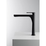   Newform Linfa II Bateria umywalkowa jednouchwytowa wysoka czarny mat 69415.01.093