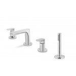 Newform Linfa II Bateria wannowa 4-otworowa na brzeg wanny chrom 69482C.21.018