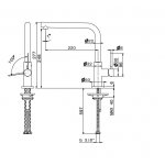 Newform Maki Bateria zlewozmywakowa jednouchwytowa z obrotową wylewką chrom 71822.21.018