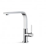 Newform Maki Bateria zlewozmywakowa jednouchwytowa z obrotową wylewką chrom 71823.21.018