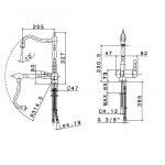 Newform Marvel Bateria zlewozmywakowa jednouchwytowa z obrotową i składaną wylewką chrom 8650.21.018